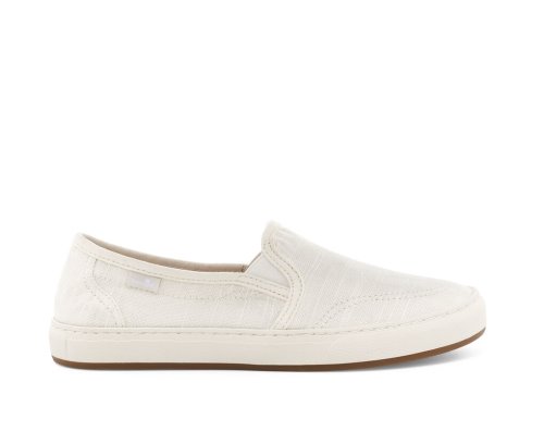 Sanuk Womens Avery Hemp Vegan Slip-on White Shoes | XNIABF503